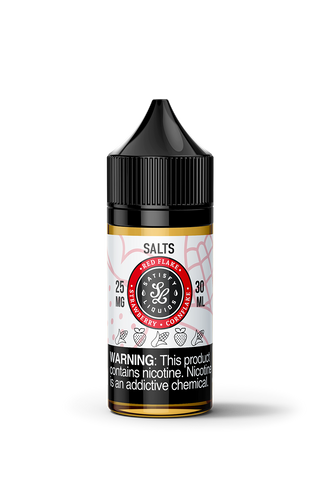 bottle of red flake salt 25mg