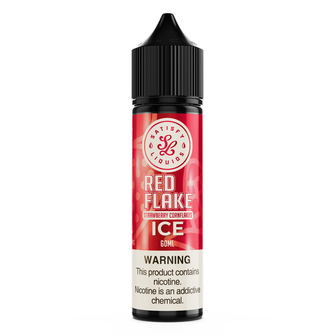 bottle of red flake ice